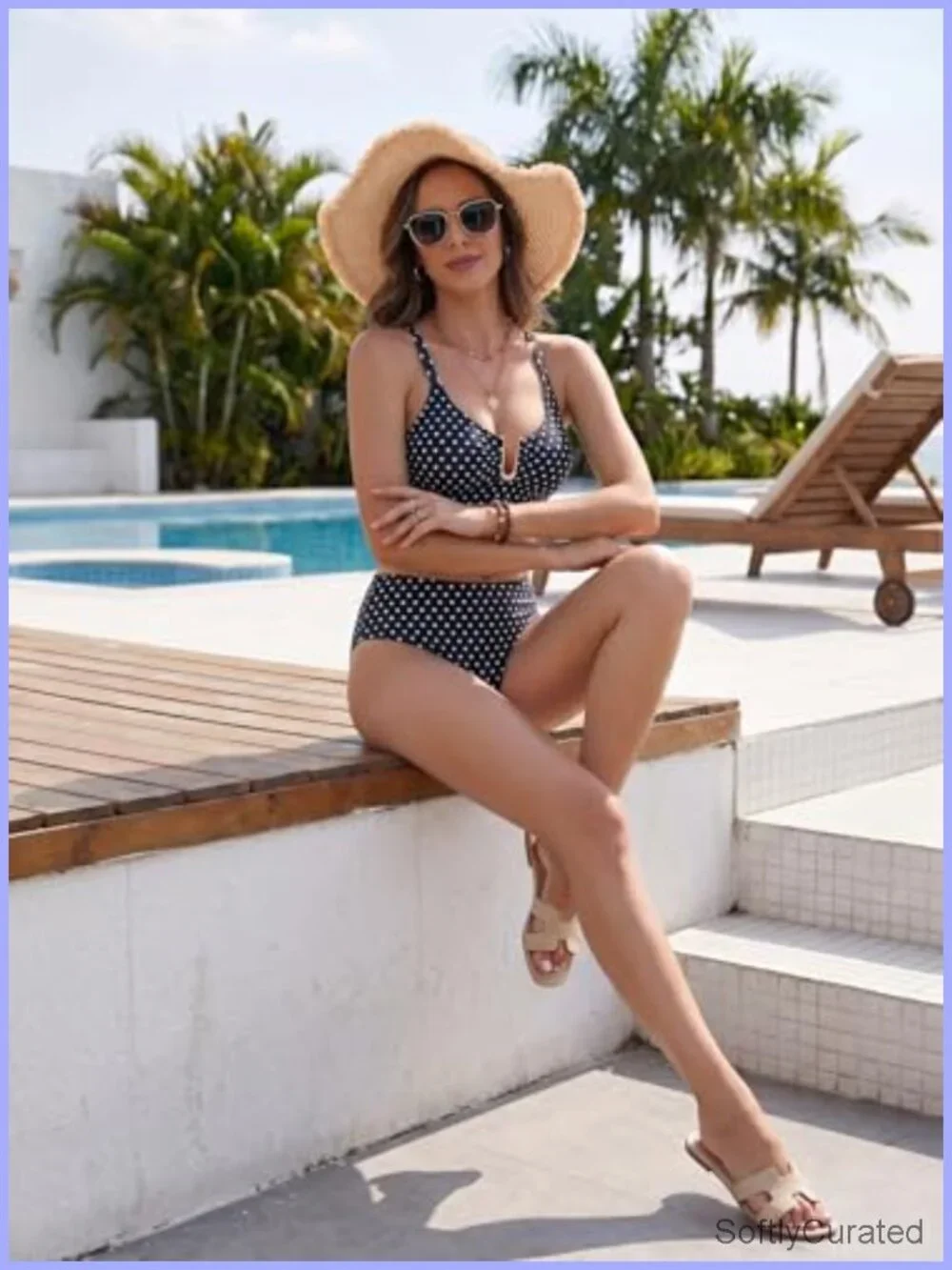 High Waist Bikini Set Tummy Control Push Up Two Piece Swimsuit